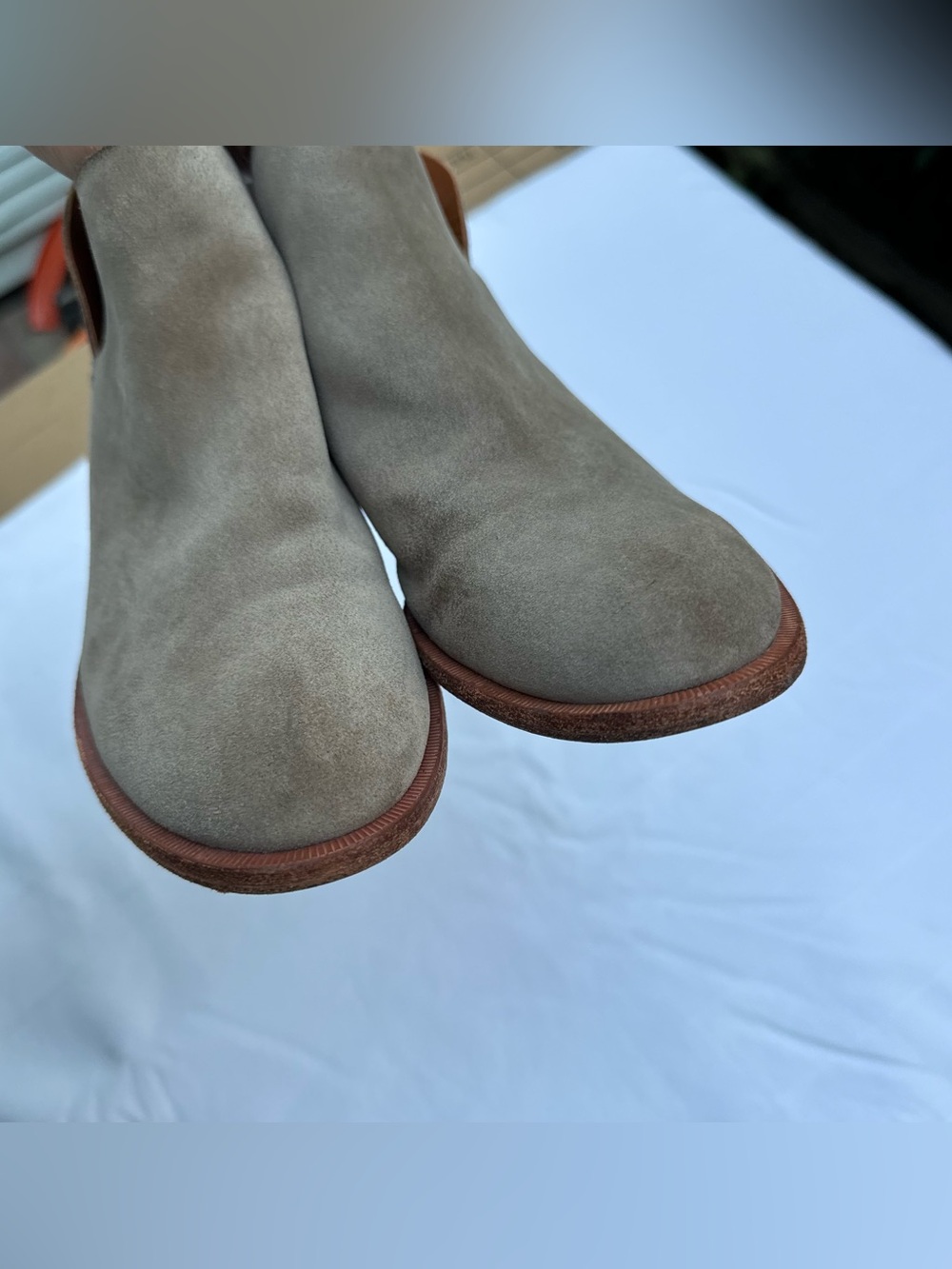 Korks-Ease renny booties leather suede taupe 7 - Picture 8 of 8